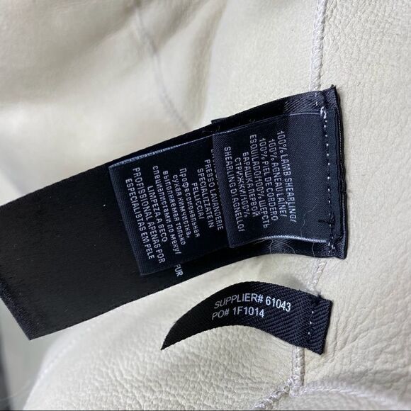 Ralph Lauren Ivory Italian Lamb Shearling Gilet Vest - Picture 15 of 16